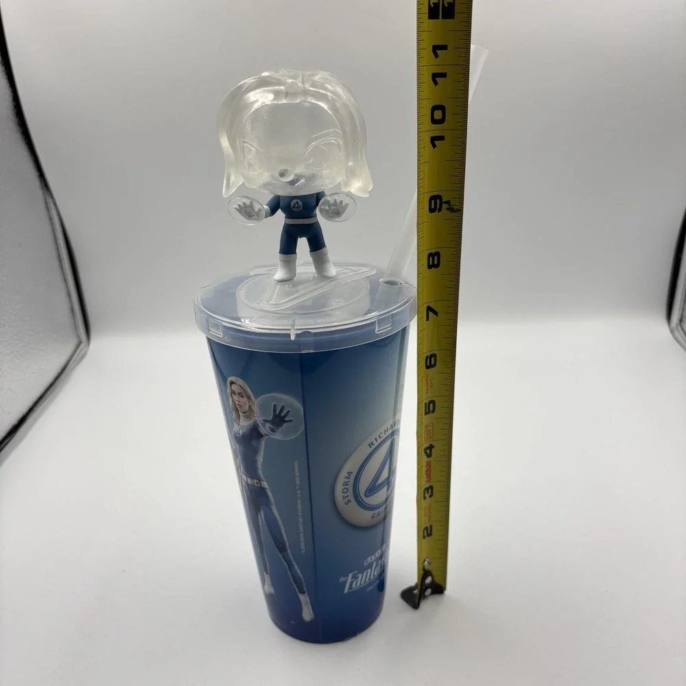 Marvel‎ Fantastic 4 Invisible Woman Movie Cup 32oz Straw Figure Topper